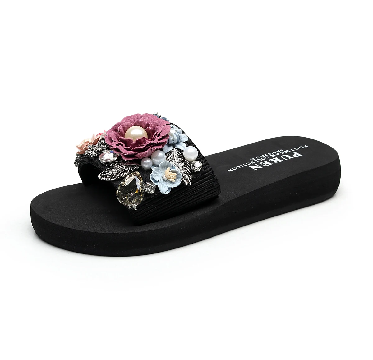 heel height 3cm red Torridity/тапочки «сделай сам»; Повседневная Уличная обувь для женщин; красивые модные женские Вьетнамки; пляжная обувь на плоской подошве; обувь на низком каблуке; Terlik - Цвет: heel height 3cm red