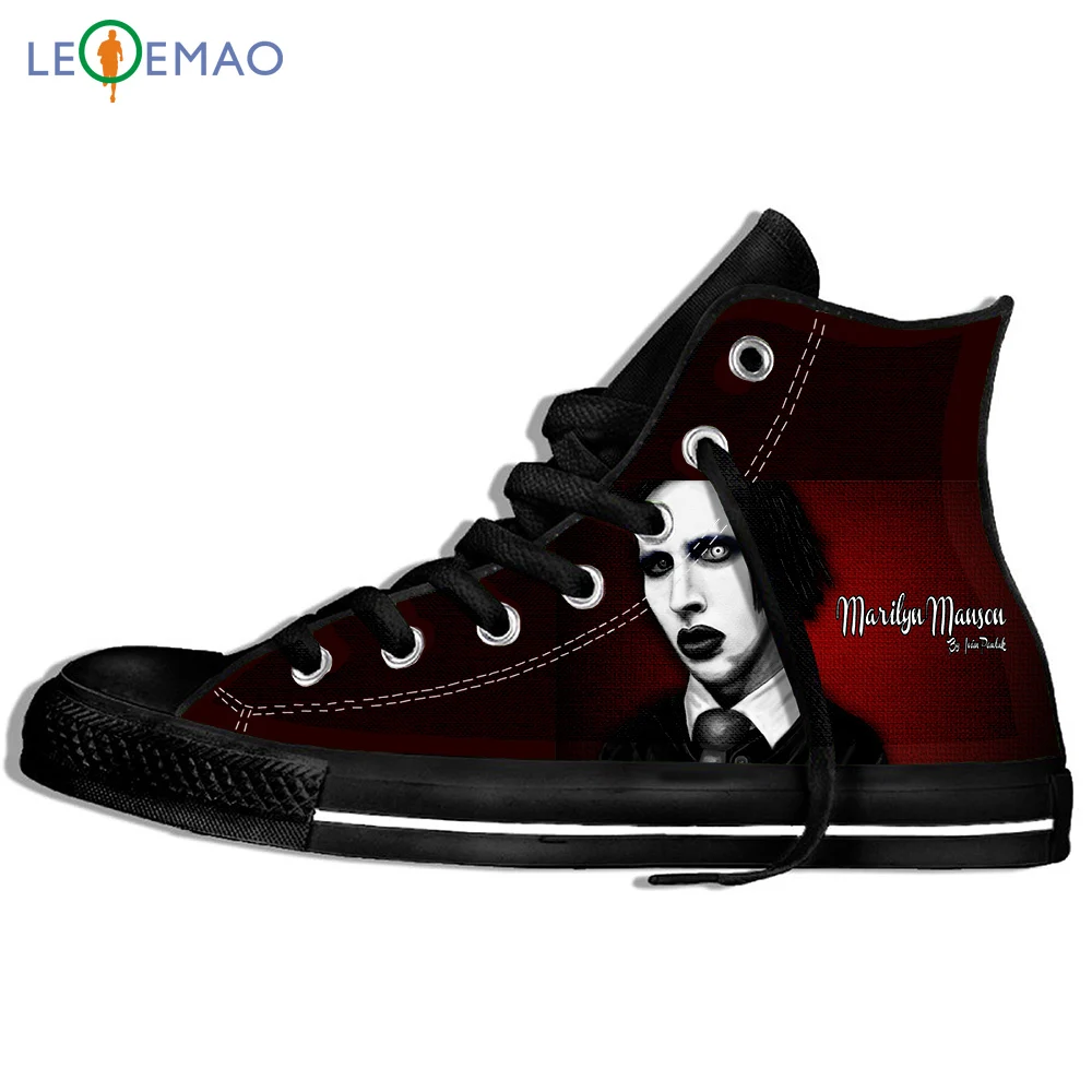 

Creative Design Custom Sneakers Hot Printing Marilyn Manson Unisex Lightweight Trends Comfortable Ultra Light Sports Shoes