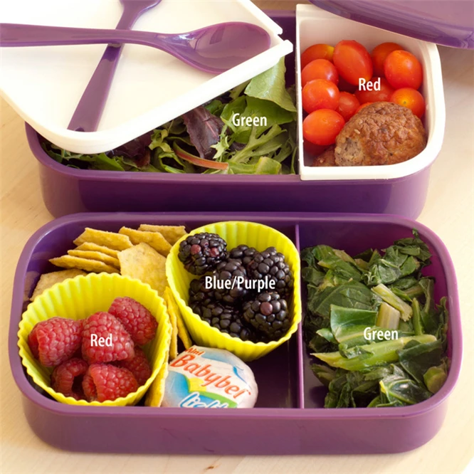 12pcs EMS High-grade 1400ml Capacity Double Layer Plastic Lunch Box Microwave oven Bento Box Food Container Lunchbox BPA Free