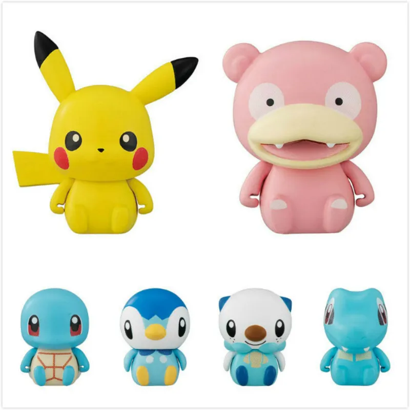 Tomy Pokemon 4-6cm Charmander Popplio Litten Pikachu Rowlet Treecko Eevee Fennekin Greninja Anime Action Figure Dolls Toy