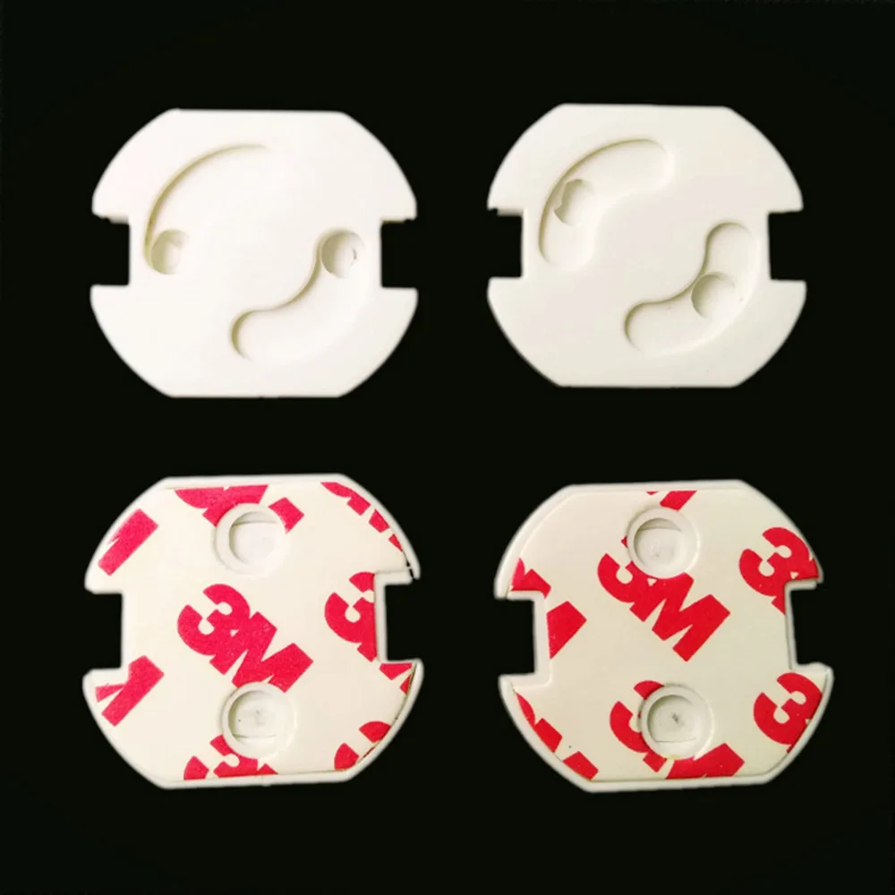 10Pcs Baby Safety Protection From Children Rotate Cover 2 Hole Round European Standard Child Against Electric Protection Socket