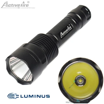 

C8 with luminus sst40 copper DTP board and ar-coated inside 2000LM 5 mode spotlight flashlight torch 18650 Battery lamp