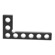 90 degrés plaçant des carrés règle à Angle droit outils de travail du bois règle métrique 0-100mm noir positionnement règle