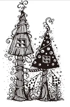 

house Clear Stamp Or stamp for DIY Scrapbooking/Card Making/Kids Fun Decoration Supplies A494