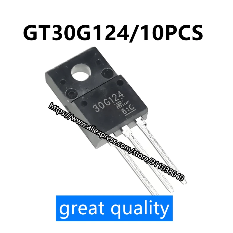 10 шт./лот 30G124 TO220F LCD блок питания плазменный полевой эффект линейный Триод GT30G124