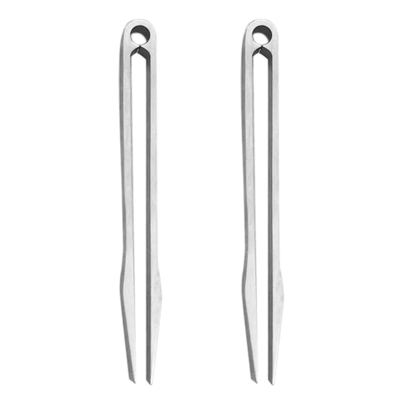 

2Pcs Titanium Alloy Production Tweezers Outdoor Home Travel Edc Gadget Antibacterial Non-Allergic M & S