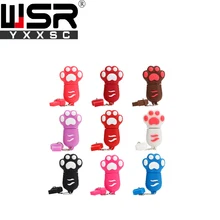 ^#Cheap Cartoon Cat Paw usb2.0 pen drive 32gb 64gb 128gb black/red/pink/blue/white usb memory drive 4gb 8gb 16gb variety of color gift ^#Cheap Cartoon Cat Paw usb2.0 pen drive 32gb 64gb 128gb black/red/pink/blue/white usb memory drive 4gb 8gb 16gb variety of color gift