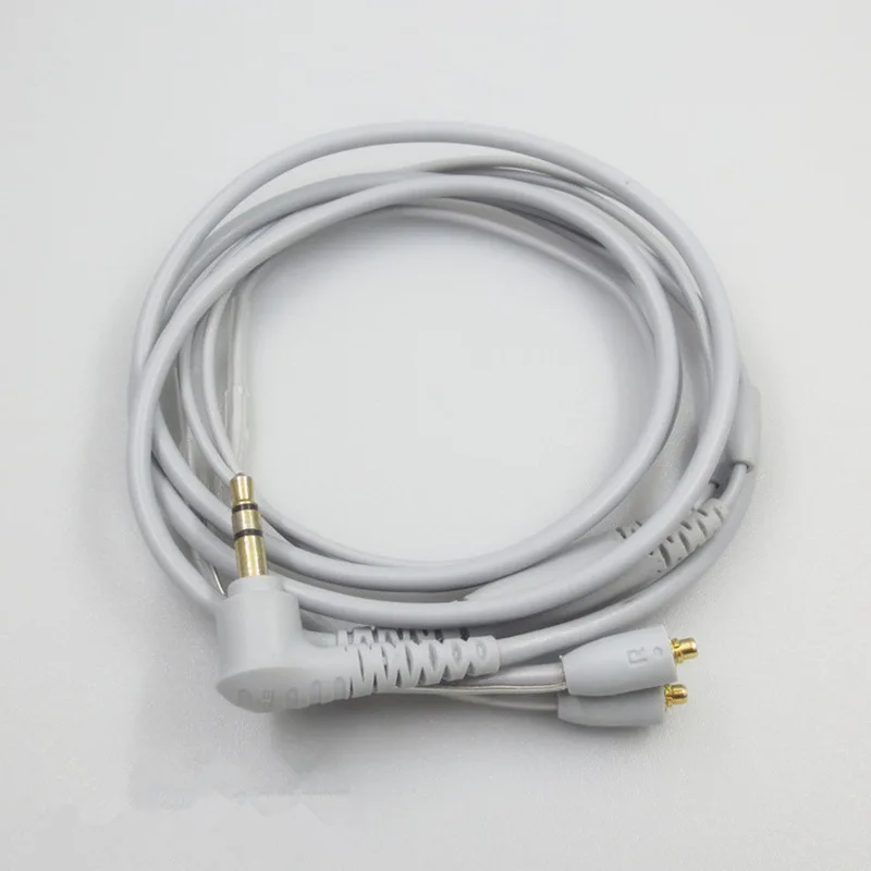 1,6 м провод из бескислородной coppe Замена аудиокабеля Для SHURE SE535LTD SE215 SE846 UE900 W40 50 кабель для наушников