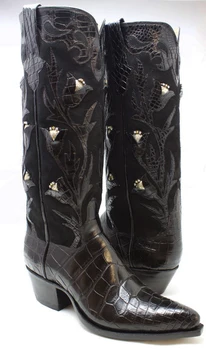 

2020 Men's New Fashion Pu Leather Boots Pointy Med Heel Motorcycle Boots Casual High Quality Male Boots Zapatillas Hombre 4M607