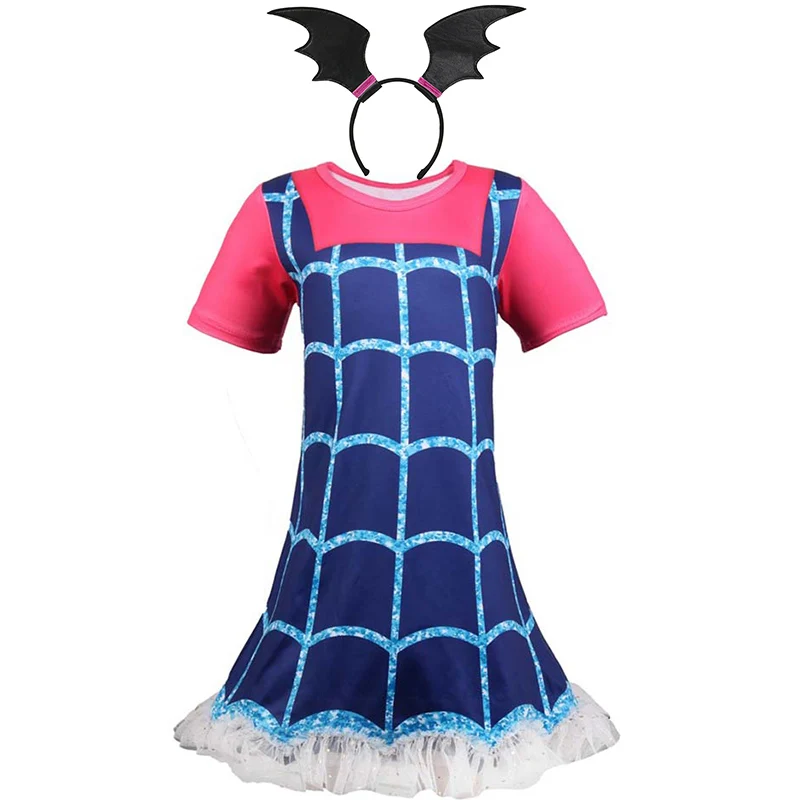 Хэллоуин Vampirina наряжаться в костюм для девочек Детский костюм вампира вечерние платья Детские причудливые кровеносные карнавальные ролевые игры
