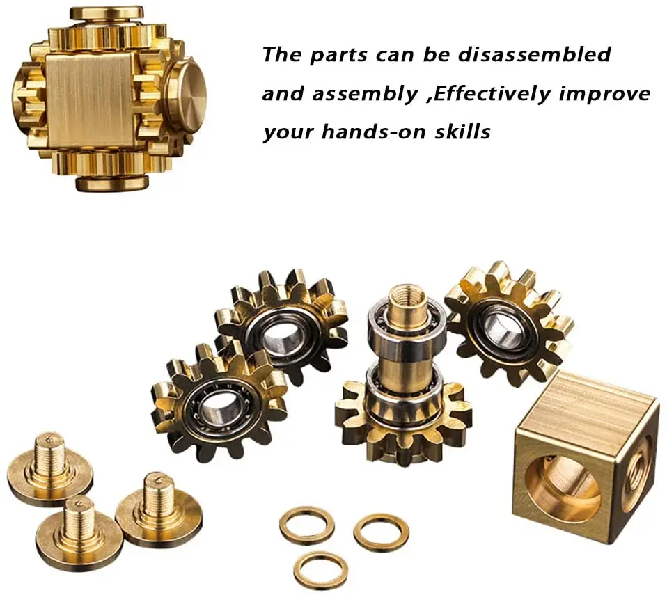 Fidget Gear Spinner Metal Brass Fidget Cube Spinner 4 Gears Figity Finger Games Edc Desk Toy Metal Gear Gyroscope Figet Spiner Fidget Spinner Aliexpress