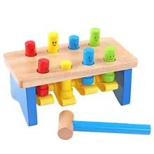 Kuulee деревянный сваебойная машина с малая молотковая одежда для родителей и детей конструктор для взаимодействия игрушка для детей