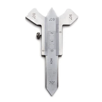 

0-20Mm Steel Digital Welding Seam Measure Vernier Weld Gauge Weld Inspection Ruler 60 70 80 90 Degree Angle Measure