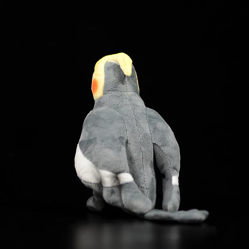 Реальная жизнь серый Cockatiel плюшевые игрушки 18 см маленький Экстра Мягкий реалистичный попугай Чучела Птицы Игрушки Животных Подарки для детей