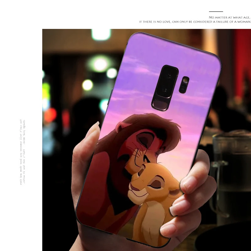 Мягкий силиконовый чехол для телефона samsung Galaxy S10 E S9 S8 Plus S6 S7 Edge S10e, черный чехол из ТПУ с рисунком «Король льва свинья»
