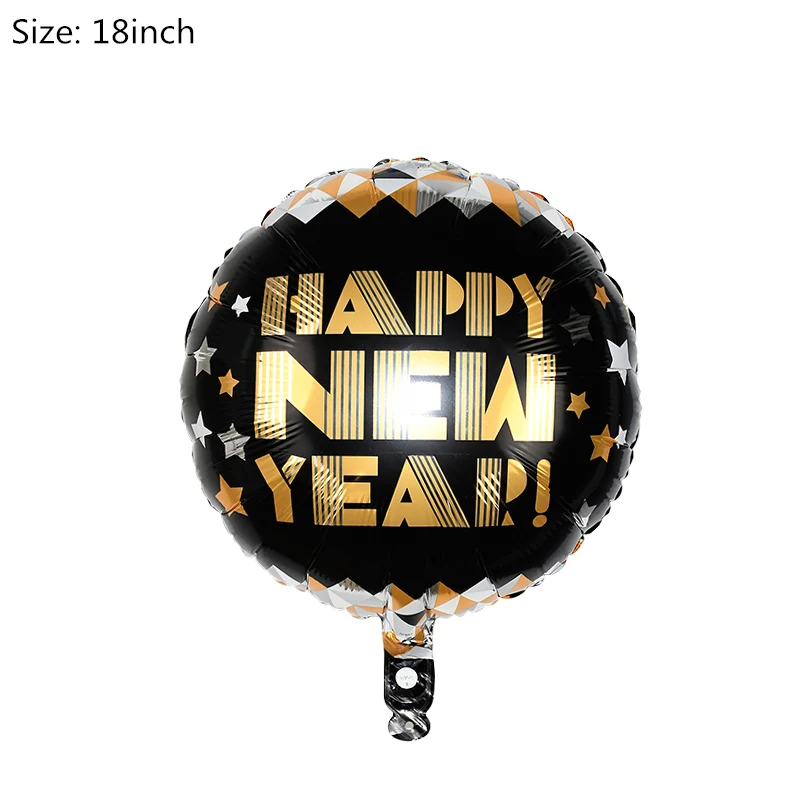 1pc happy new year Веселая новогодняя фольга, латекс шар Декор Бумага висячая гирлянда фоторамка реквизит вечерние рождественские украшения своими руками - Цвет: 1pc happy new year