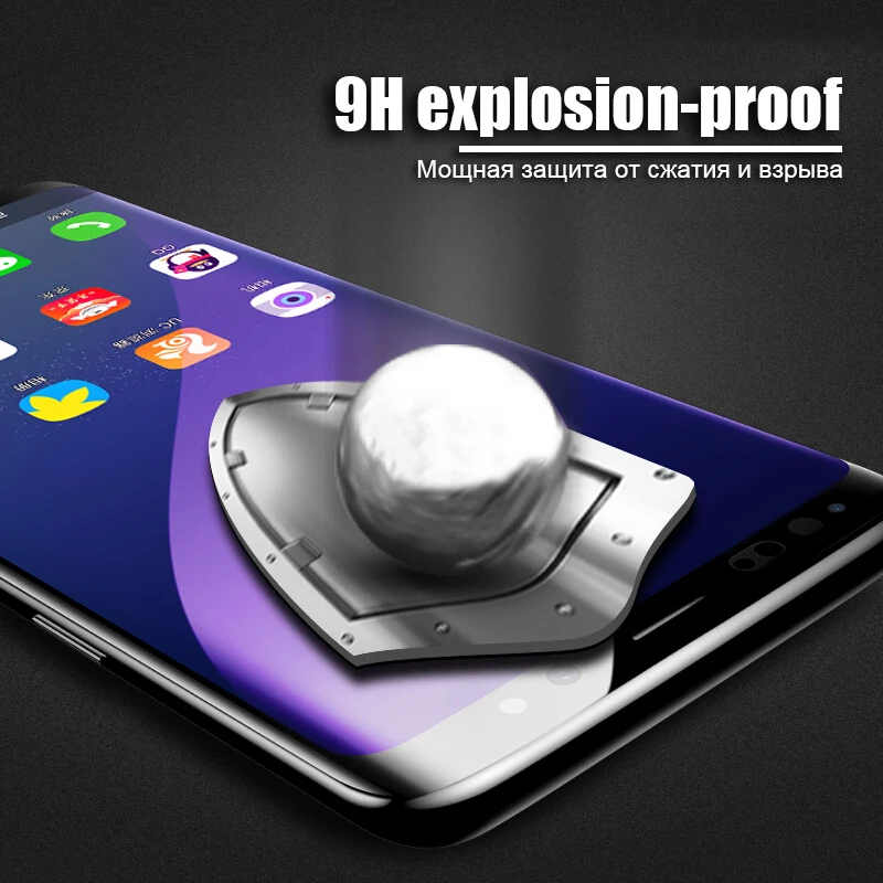 500D полностью изогнутое закаленное стекло для samsung Galaxy S9 S8 Plus Note 9 8 Защита экрана для samsung S7 Edge S10 защитная пленка