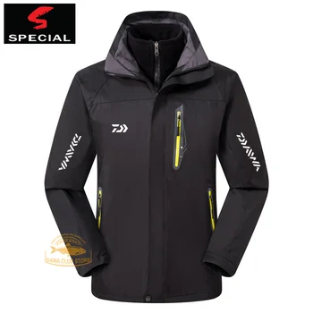 

Daiwa Winter Men's Outdoor Fishing Soft Shell Two-piece Blazer Waterproof, Warm, Wear-resistant and Windproof Outdoor Blazer