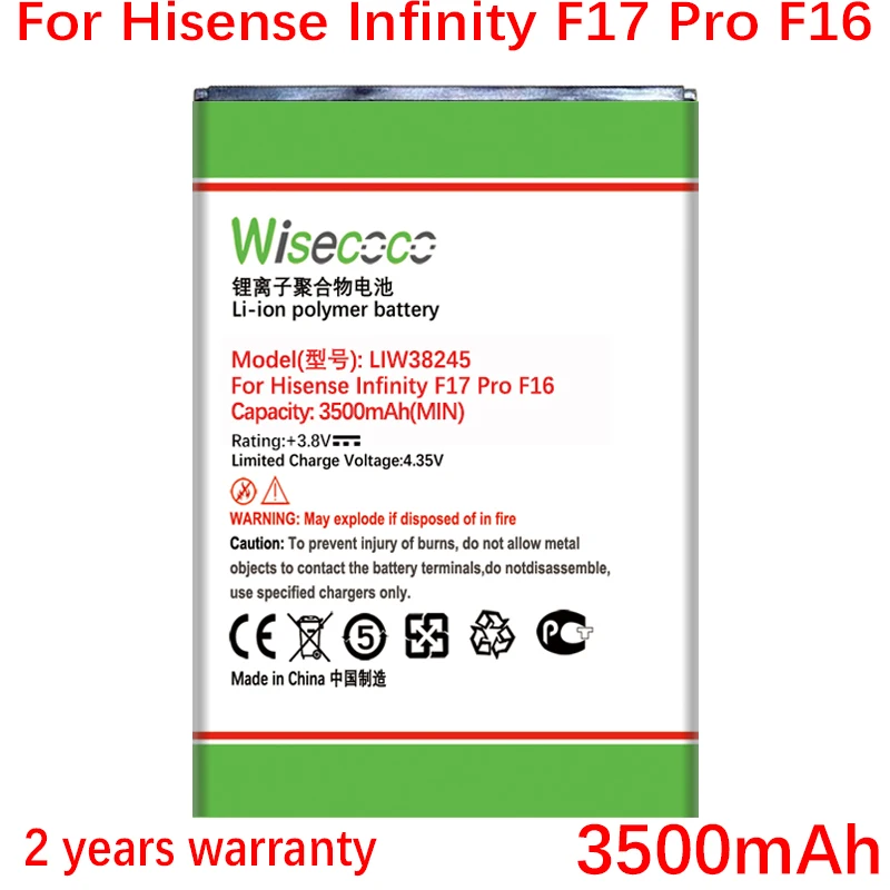 Новый аккумулятор Wisecoco LIW38245 для мобильного телефона Hisense Infinity F17 Pro F16