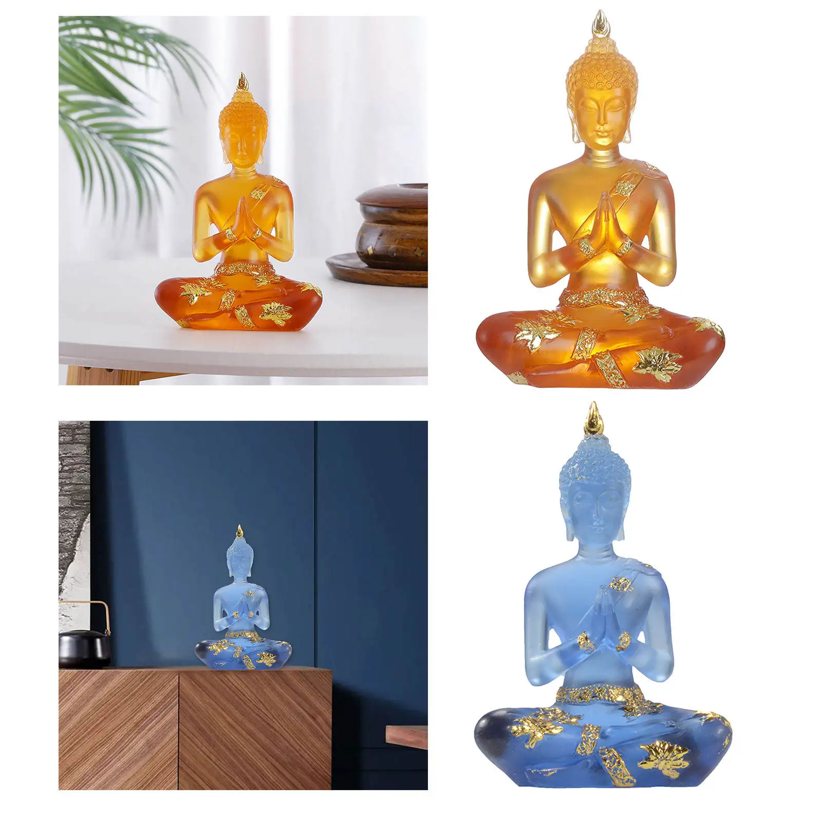 Clear Buddha Statues Thailand Buddha Statue Sculpture Home Decor Office