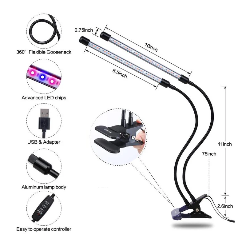 para barraca interior muda veg flor fito lâmpada fitolampy