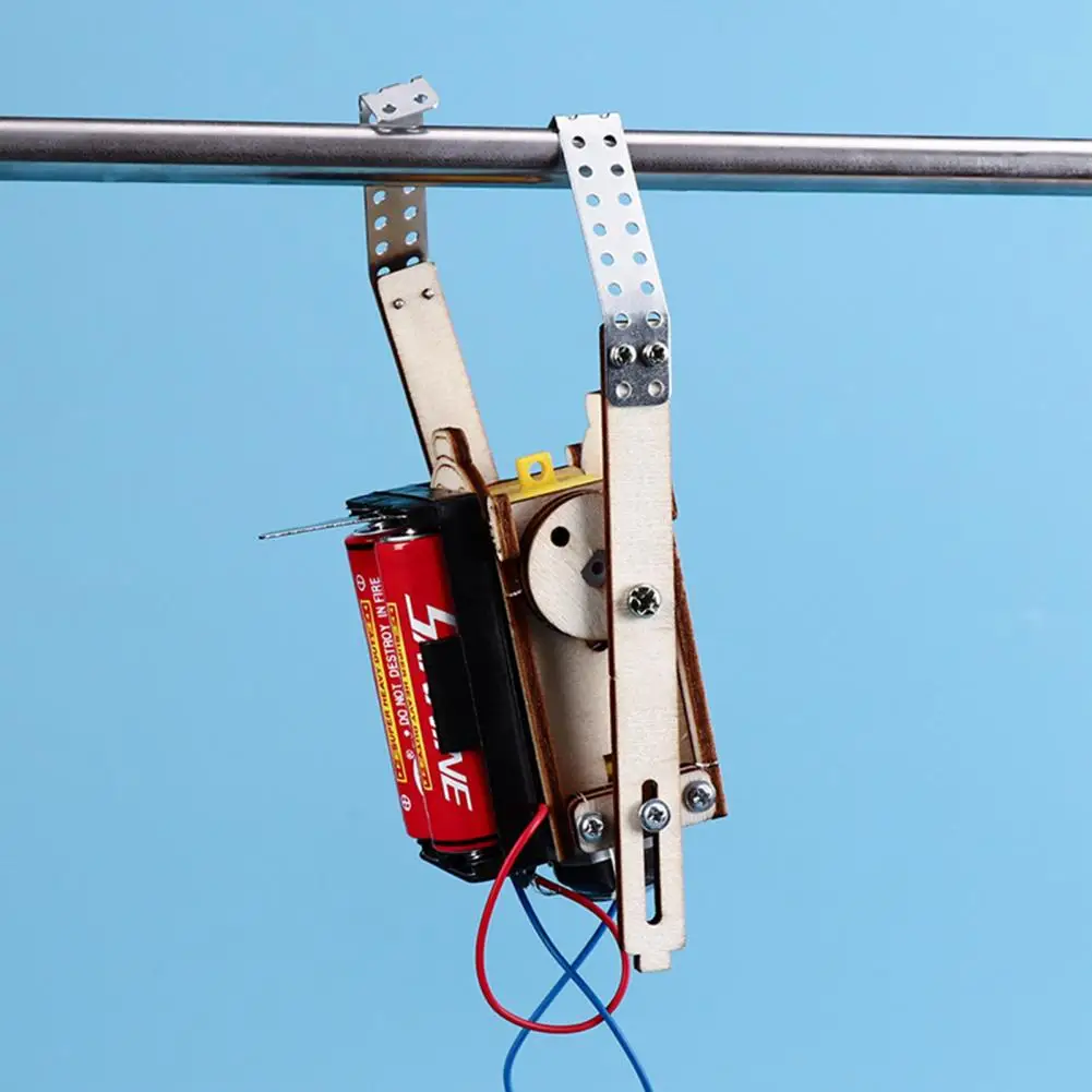 WoodenDIYElectricRopeClimbingRobotKitExercisePracticalAbility