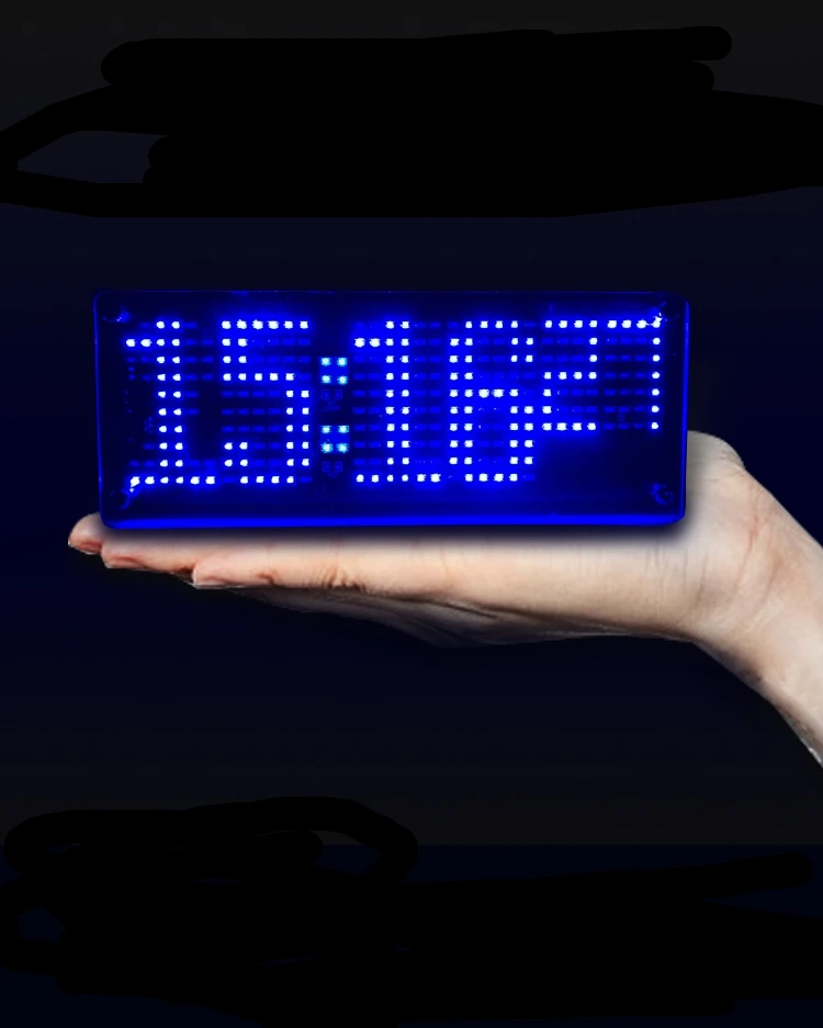 Cool Clock Led Dot Matrix Digital Clock Diy Kit Electronic Diy Soldering Kit Science AliExpress