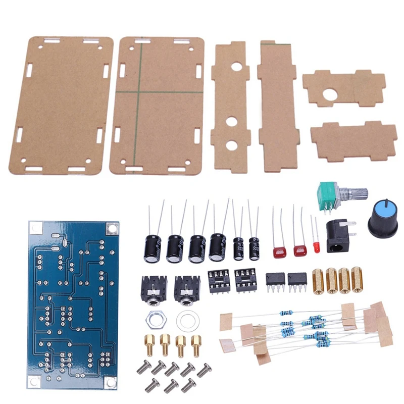 1 Set Headphone Amplifier Board Amp Module Kit 1Pcs Double Relay Power Amplifier Board Speaker Boot Delay Protection