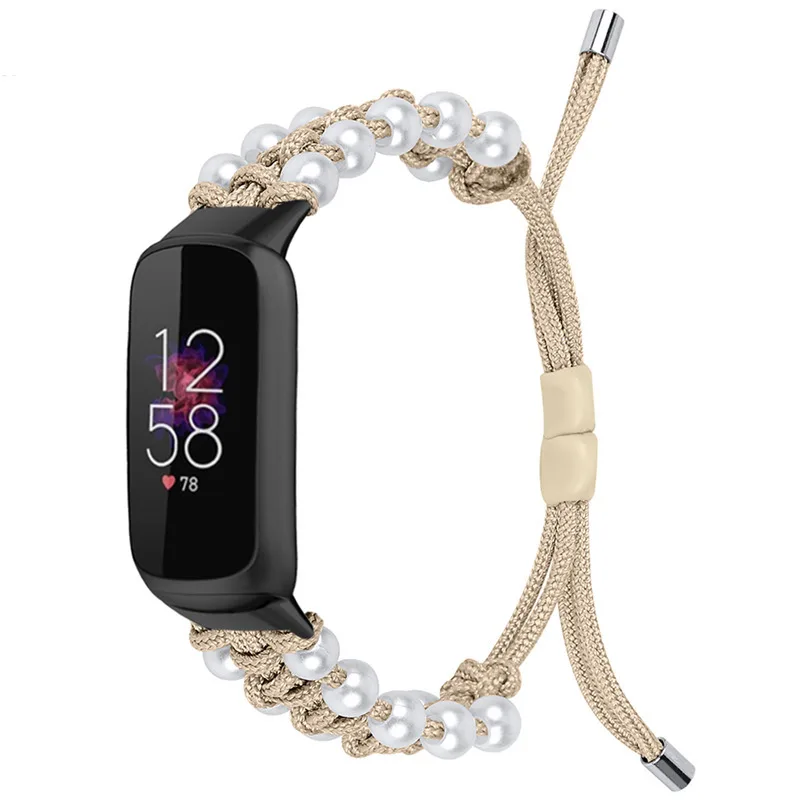 2021 New Luxury Smart Bracelet New Strap Braided Pearl Wristband Luxury Watch Wristband 