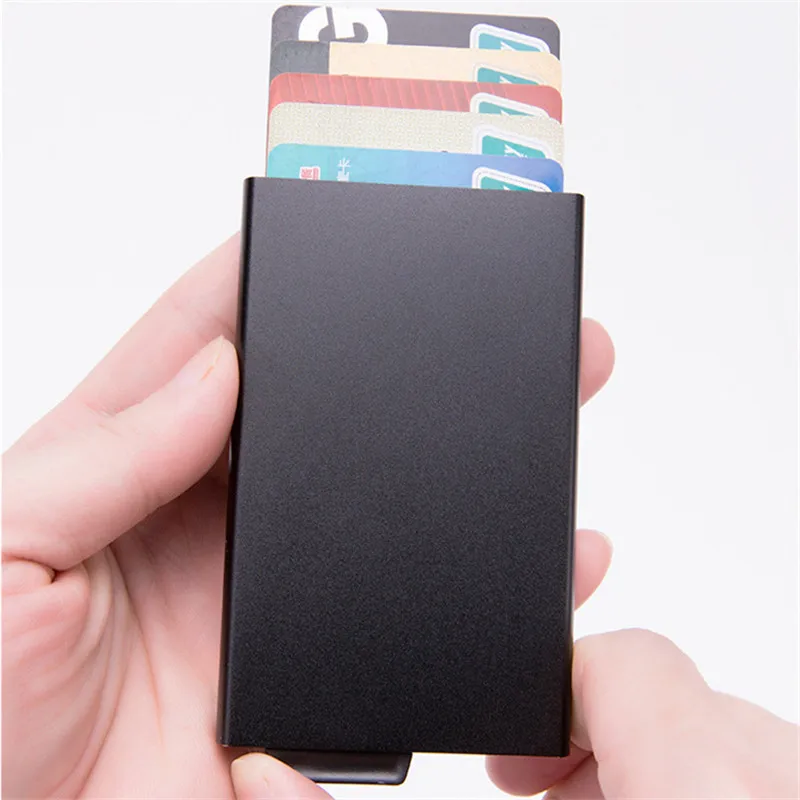 Визитницы для кредитных карт 2019 новые алюминиевые женские и мужские RFID ID кошельки повседневные Высококачественные визитницы