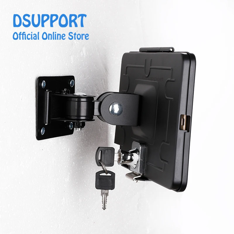 apto para mini montagem na parede de metal tablet pc suporte durável seguro lockable com keylock exibição pública