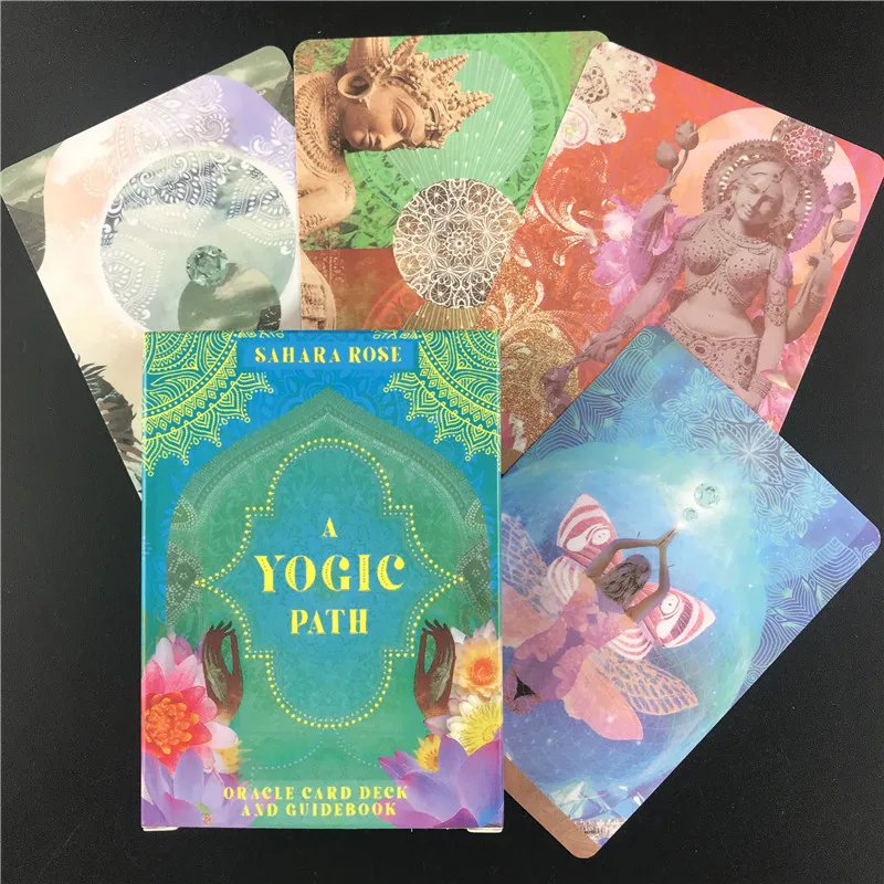 Games-Card Entertainment Oracle Deck Yogic-Path English-Board Party Guidebook And Family