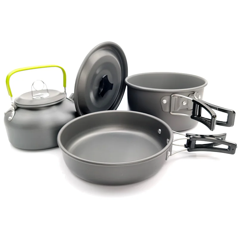 Camping Backpacking Cooking Pot Pan Set Calphalon 15 Piece Cookware