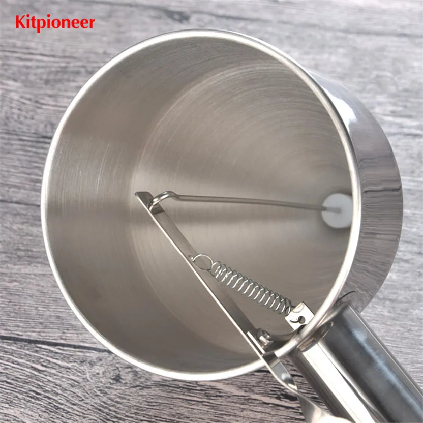 Stainless Steel Donut Dispenser Pancake Paste Distributor Cupcake Waffle Batter Funnel Pannekoek Maker Tool images - 6