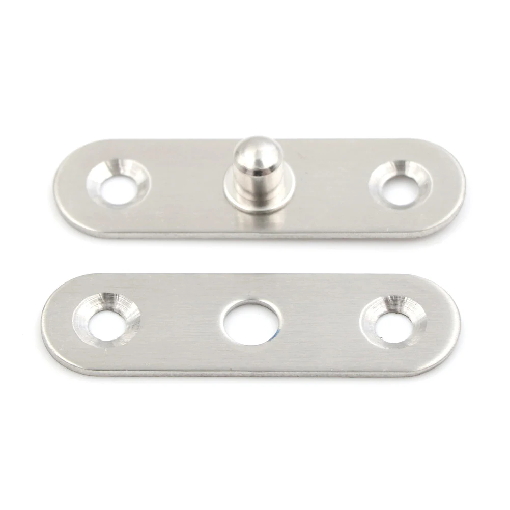 

360 Degree Rotating 75/95/100mm Furniture Hinges Drop Ship Hinge Stainless Steel Door Pivot Up Down Shaft