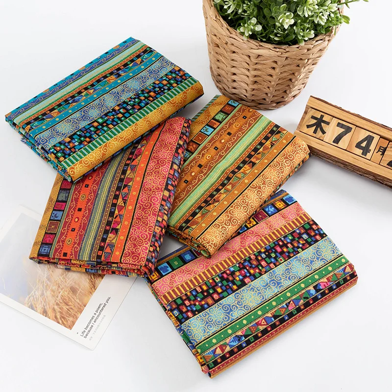 Бронзовая нигерийская ткань с принтом хлопковая и льняная материал для шитья