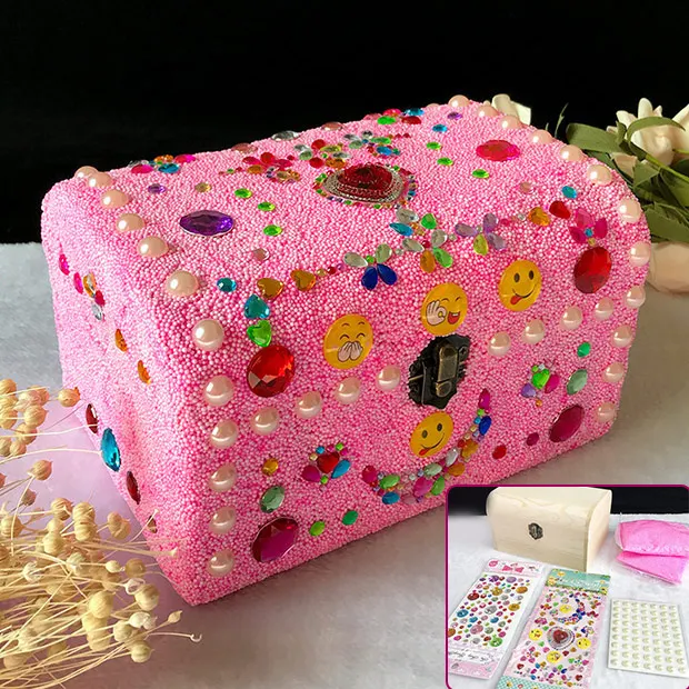 L-1 Детская hand-made из подручного материала сумка девушки твердые деревянные, для канцтоваров коробка пенал для карандашей Снежинка грязи палку дрель ящик для хранения - Цвет: L-1