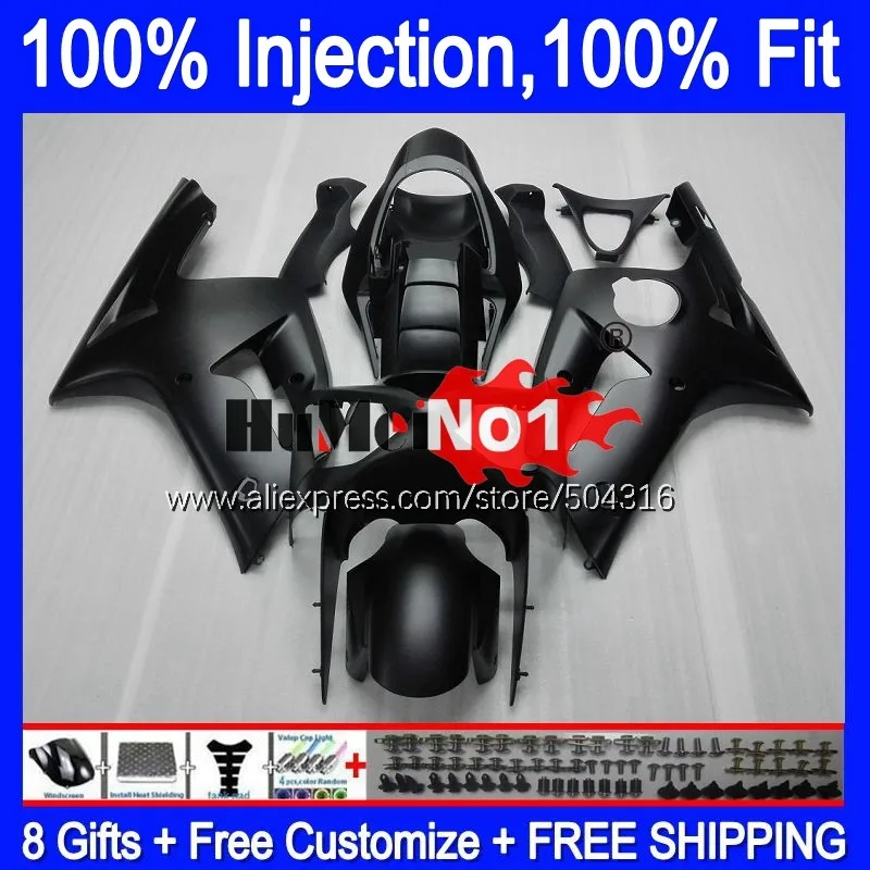 OEM For KAWASAKI ZX 636 6 R 600CC ZX600 ZX636 ZX6R 03 04 61MC.9 6R 600 ZX-636 ZX-600 ZX-6R 2003 2004 Matte black Fairings | Автомобили и