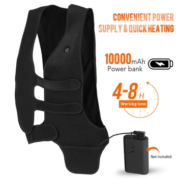 

Women Men Infrared Heating Vest Electric Heated Exploration Snowmobile Motorcycling Jacket Flexible Sleeveless Keep Warm Outdoor