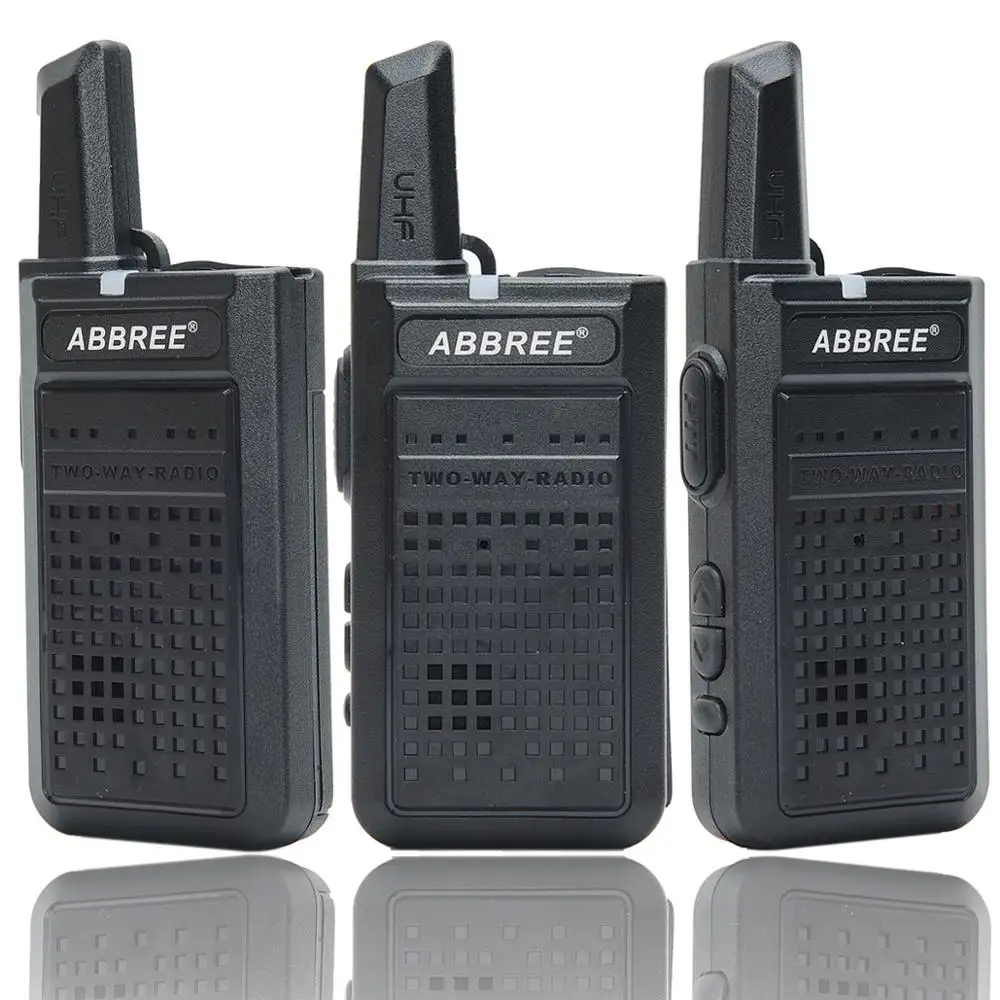 4 шт. ABBREE AR-A2 портативная мини-рация портативная двухсторонняя Любительская радио USB зарядка VOX коммуникатор UHF 400-470 МГц