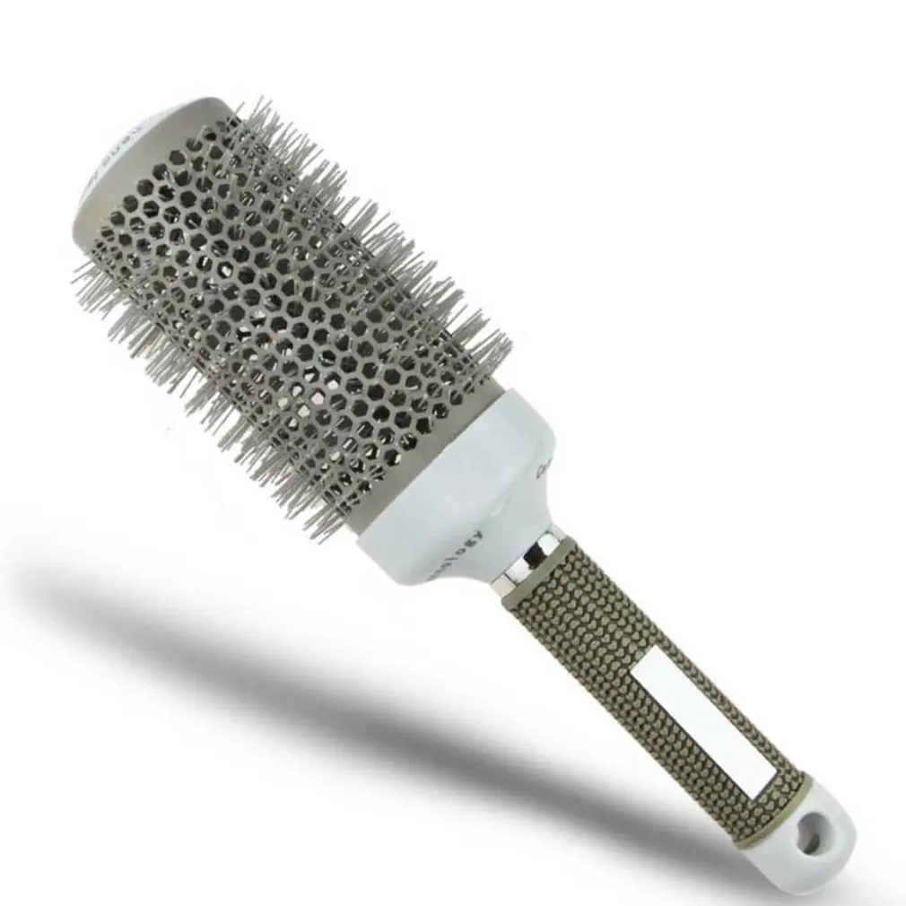 

Beauty Straight Hair Tool Curly Cylinder Roller Comb Negative Ion Ceramic Inner Buckle Blowing Style Comb