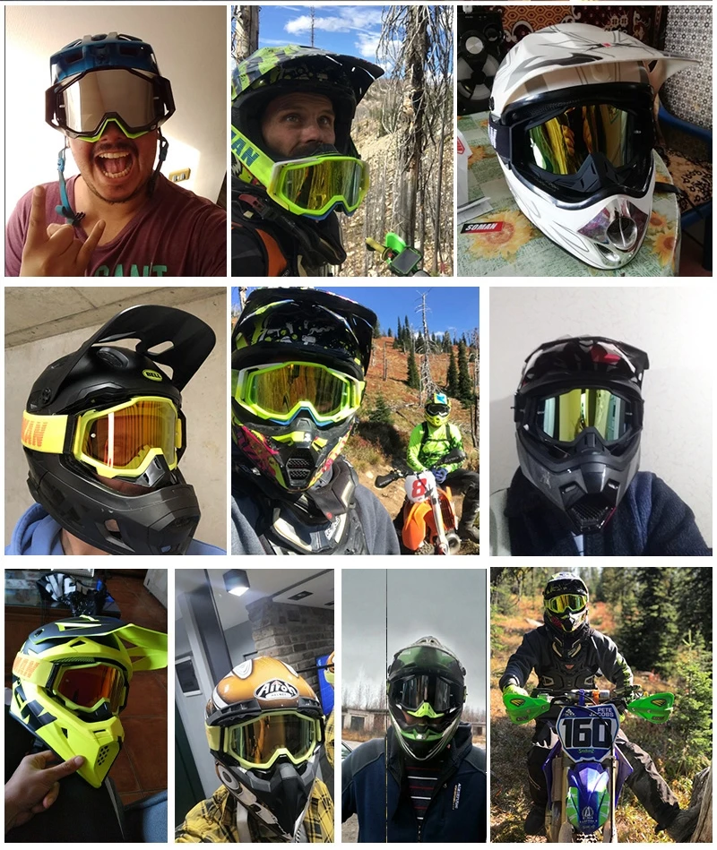 Очки для мотокросса SOMAN очки горнолыжного спуска MX Gafas SM11|Мотоциклетные очки| |