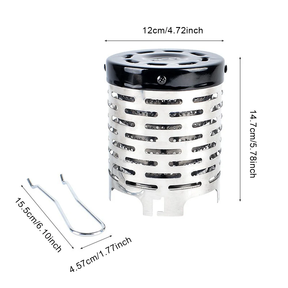 Портативный Открытый кемпинг газовый нагреватель грелка плита нагревательная крышка Открытый Кемпинг оборудование Рыбалка Охота нержавеющая сталь
