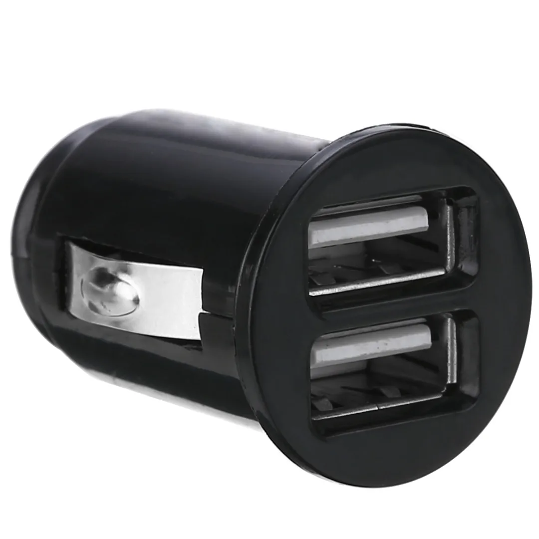 Mayitr 1PC Mini USB Car Charger For Mobile Phone Tablet Dual USB Car Phone Charger Adapter Universal