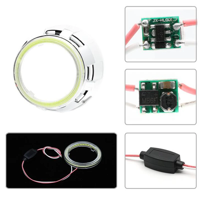 1/2pcs COB Halo Ring Bulb Daytime Running Headlight Lamp 12V Car LED Angel Eyes Light 60MM 70MM 80MM 90MM 100MM 110MM 120MM 1/2pcs COB Halo Ring Bulb Daytime Running Headlight Lamp 12V Car LED Angel Eyes Light 60MM 70MM 80MM 90MM 100MM 110MM 120MM