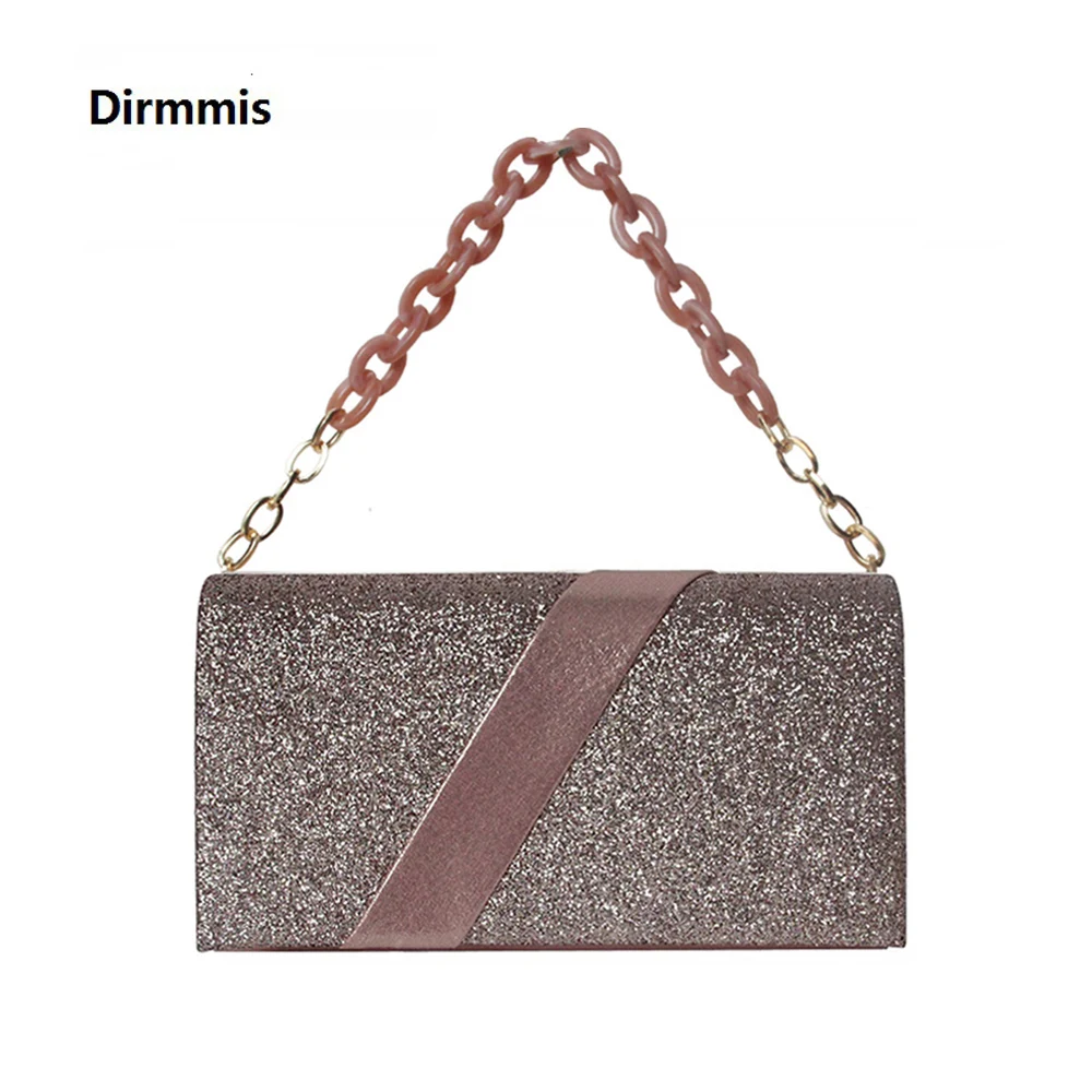 

New Fashion Purse Women Messenger Bag Solid Luxury Pink PU Leather Evening Bag Glitter Handbag Party Trendy Casual Day Clutch