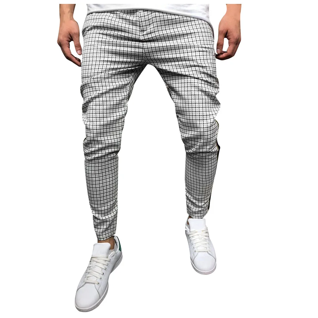 Vogue Joggers мужские полосатые сплайсинговые Комбинезоны повседневные тренировочные штаны с карманами спортивные рабочие повседневные брюки