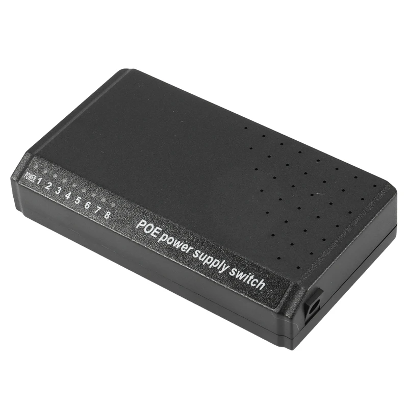 10/100M 8 Port 6+2 PoE Switch Injector Power Over Ethernet without Power Adapter 