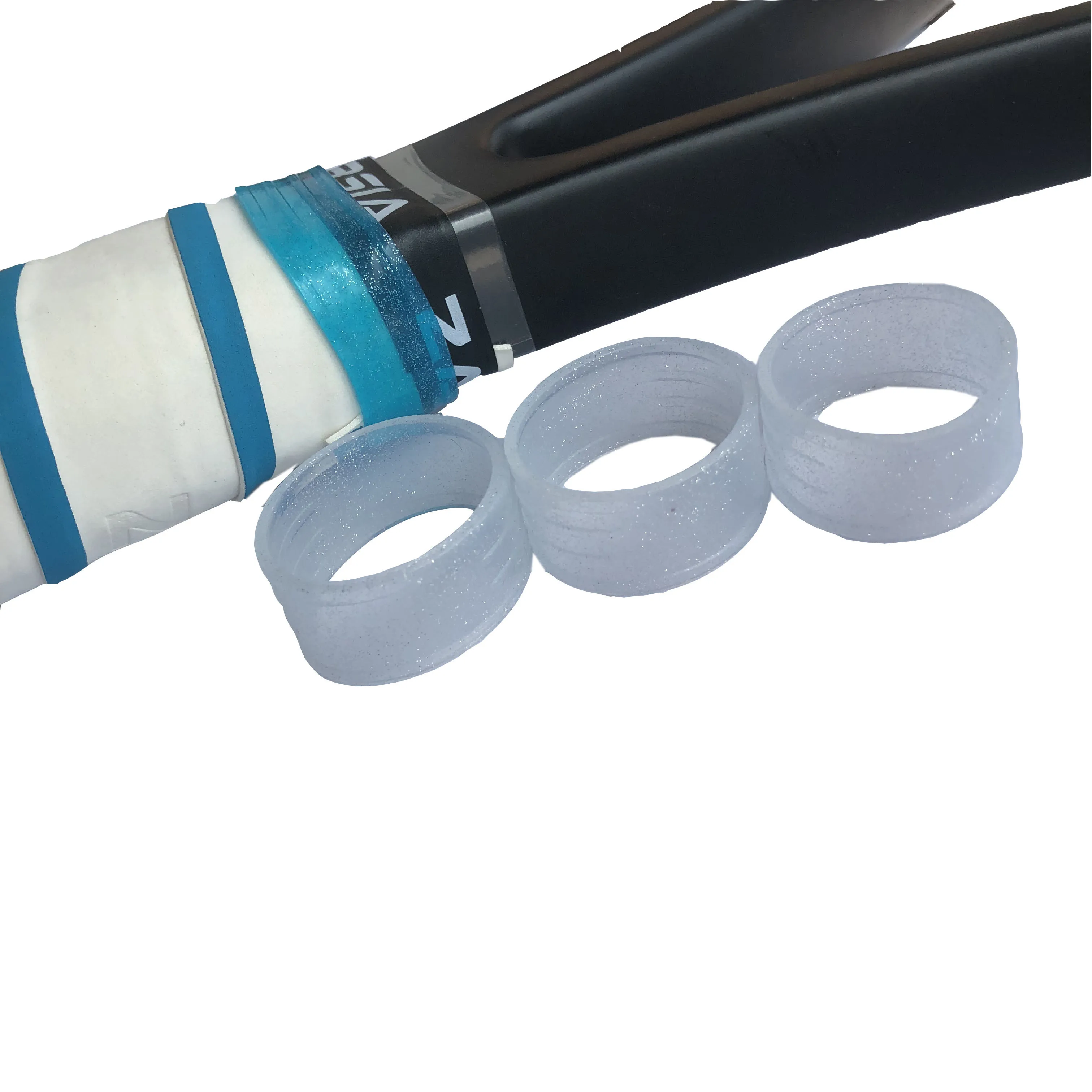 10pcs Retail tennis racket handles's silicone ring candy color fixed tennis overgrips sealing rings