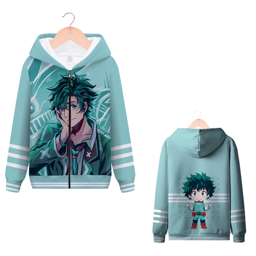 07 Толстовка на молнии «My Boku No Hero Academy Midoriya izku», толстовки с 3D принтом, Мужская одежда, повседневный костюм для косплея, пальто, топы - Цвет: 07